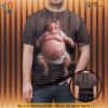 Humorous 3D Temu Pig Shirt, Fun Animal Lover Fashion Graphic Tee