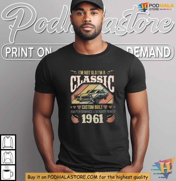 Im Not Old Im A Classic Tank Top, Custom Built 1961 Retro Vintage Car Design