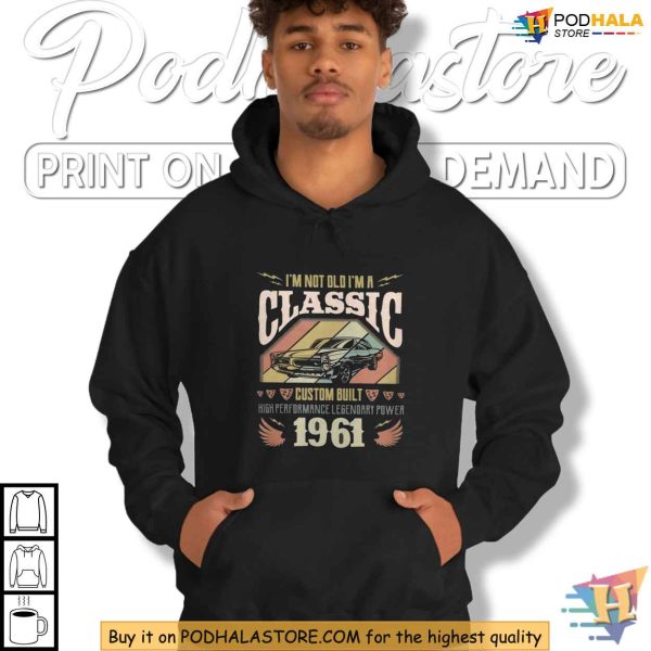 Im Not Old Im A Classic Tank Top, Custom Built 1961 Retro Vintage Car Design