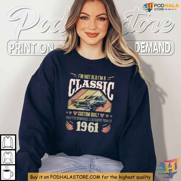 Im Not Old Im A Classic Tank Top, Custom Built 1961 Retro Vintage Car Design