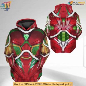 Iron Man 3D Hoodie, Cosplay Costume Sweatshirt, Superhero Armor Hoodie
