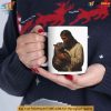 Jesus and Moo Deng Mug, 11oz Baby Hippo Meme Gift, Cute Funny Hippo Design