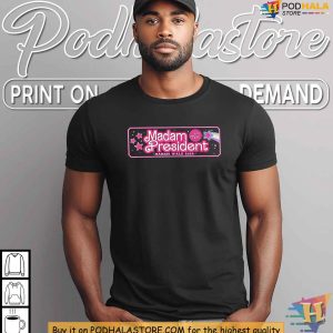 Kamala Harris Madam President Shirt Tim Walz 2024 Cute Empowerment Tee 2