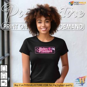Kamala Harris Madam President Shirt Tim Walz 2024 Cute Empowerment Tee 4