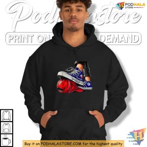 Kamala Harris Shirt, Anti-Trump Parody Stepping On Red MAGA Hat 2024 Apparel