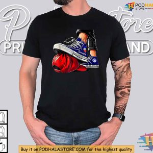 Kamala Harris Shirt Anti Trump Parody Stepping On Red MAGA Hat 2024 Apparel 2