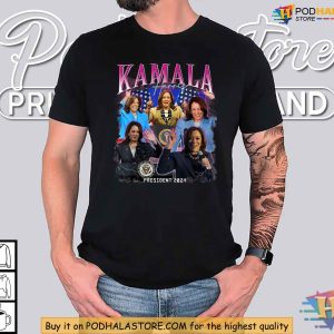 Kamala Harris Shirt Bold 2024 Presidential Campaign Bootleg Style Apparel 4