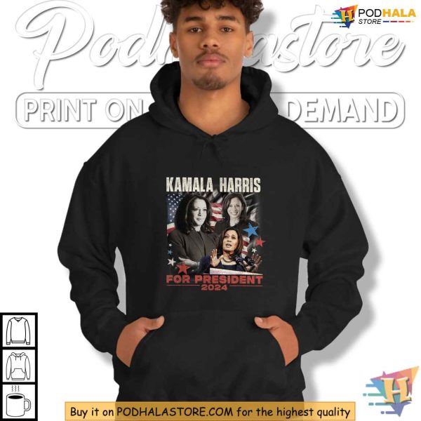 Kamala Harris Shirt, Vote Kamala 2024 For President Election Campaign Tee