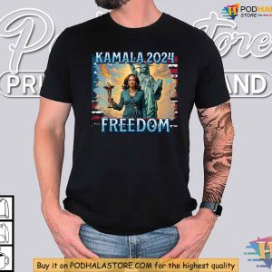 Kamala Harris Shirt for 2024 Freedom and Liberty Election Campaign Tee 4
