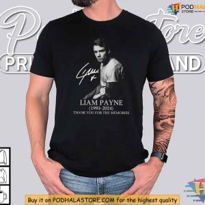 Liam Payne 1993-2024 Memorial Shirt, Thank You For The Memories Liam Payne Fans Tee