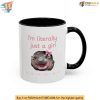 Literally Just A Girl Moo Deng Mug, Cute Hippo Meme Mug, Viral Trend Gift