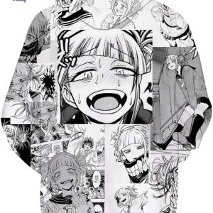 Manga Ahegao Hoodie Collage Anime Inspired Streetwear for Otaku Fans 2
