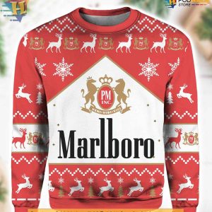 Marlboro Christmas Sweater Classic Holiday Design Vintage Ugly Sweater 2
