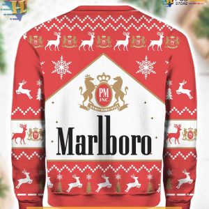 Marlboro Christmas Sweater Classic Holiday Design Vintage Ugly Sweater 3