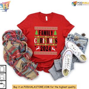Matching Custom Family Christmas Shirt Personalized Christmas Pajamas 2024 3