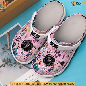 Messi Crocs Stylish Pink Design Inter Miami FC Messi Fan Merchandise 2