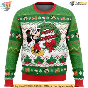 Mickey Christmas Sweater, Fun Disney Holiday Sweater for Festive Celebrations