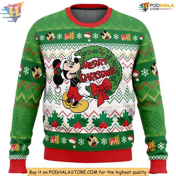 Mickey Christmas Sweater, Fun Disney Holiday Sweater for Festive Celebrations