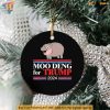 Moo Deng For Trump 2024 Christmas Ornament, Thailand Hippo Family Decor