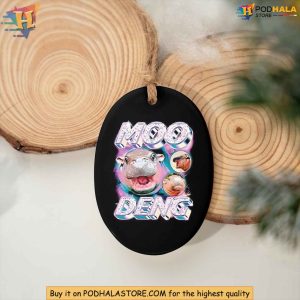 Moo Deng Hippo Ornament Fun Christmas Decoration for Viral Meme Fans 4