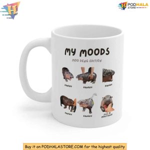 Moo Deng Mug Cute Hippo Mood Coffee Mug Animal Lover Gift for Friends 2