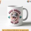 Moo Deng Mug, Cute Pygmy Hippo Coffee Cup, Perfect Gift for Animal Lovers