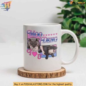 Moo Deng Mug, Famous Baby Hippo Meme Travel Cup, Cute Animal Lover Gift