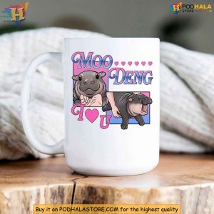 Moo Deng Mug Famous Baby Hippo Meme Travel Cup Cute Animal Lover Gift 2