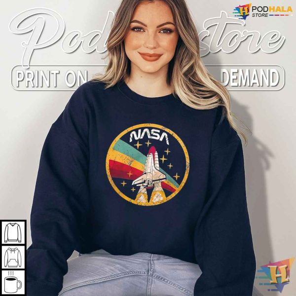NASA Retro Space Shuttle Vintage T-shirt, Perfect Gift for Space Exploration Fans