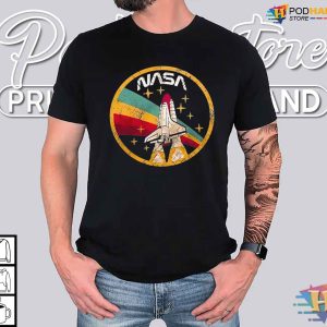 NASA Retro Space Shuttle Vintage T shirt Perfect Gift for Space Exploration Fans 3