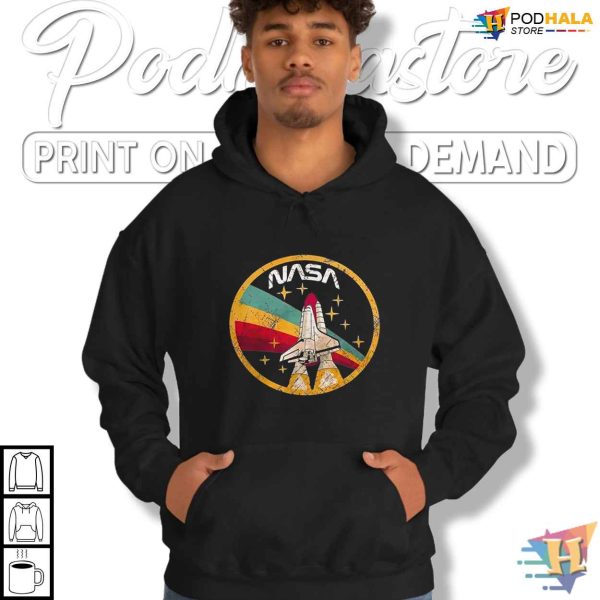 NASA Retro Space Shuttle Vintage T-shirt, Perfect Gift for Space Exploration Fans
