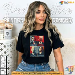 Obama Hope Trump Hate Biden Heal Harris Grow Political Statement Shirt 2
