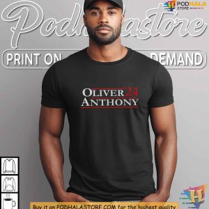 Oliver Anthony for President T Shirt, 2024 Campaign Fan Apparel