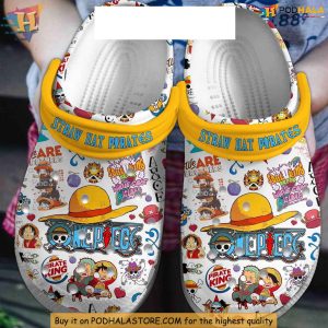 One Piece Crocs Straw Hat Pirates Shoes for Anime Fans Comfortable Wear 1