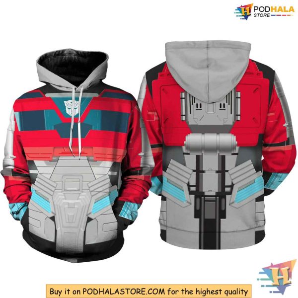 Optimus Prime 3D Hoodie, Full Print Transformers Costume Cosplay Sweatshirt