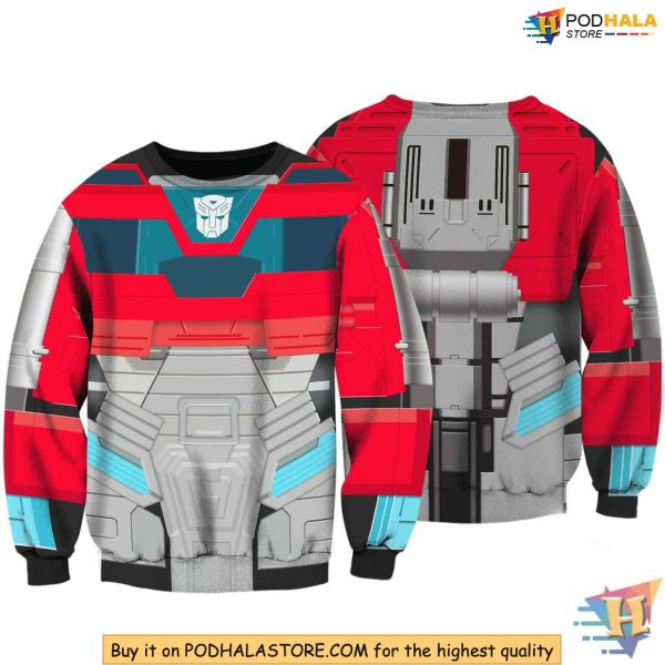 Optimus Prime 3D Hoodie, Full Print Transformers Costume Cosplay Sweatshirt