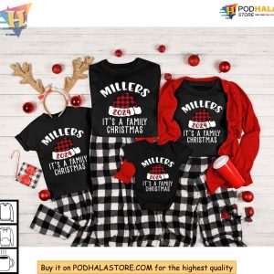 Personalized Christmas Family Shirt, 2024 Festive Holiday Matching Apparel