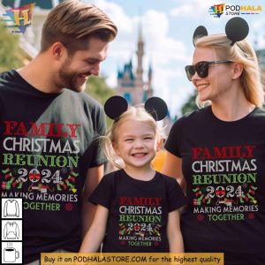 Personalized Family Christmas Reunion Shirt, 2024 Memories, Matching Pajamas