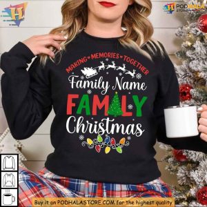 Personalized Family Christmas Shirt Matching Holiday Outfits 2024 Custom Pajamas 2