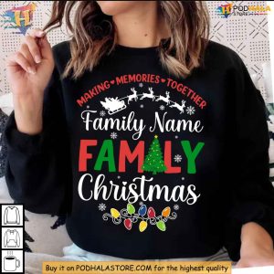 Personalized Family Christmas Shirt Matching Holiday Outfits 2024 Custom Pajamas 3