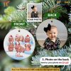 Personalized Moo Deng Ornament, Cute Custom Hippo Gift for Christmas Fans
