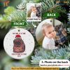 Personalized Moo Deng Ornament, Cute Hippo Meme, Custom Photo Christmas Decor