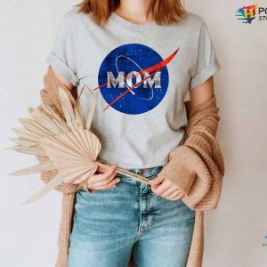 Personalized NASA Mom Shirt, Fun Space Themed Gift, Geek Chic T-Shirts