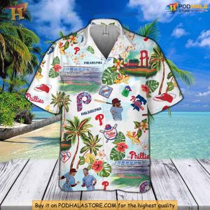 Phillies Hawaiian Shirt for Fans Fun Philadelphia Phillies Vacation Wear 2