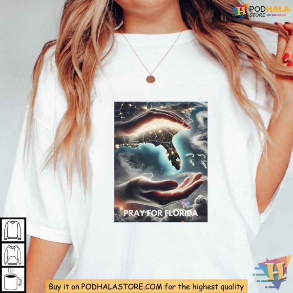 Pray for Florida Shirt, Milton Hurricane 2024 Support and Relief Clothing