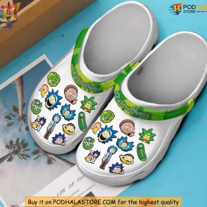 Rick And Morty Crocs, Cartoon Character Fan Clogs for Adults and Kids