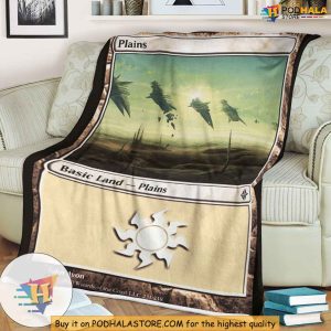 Roe-231 MTG Plains Game Blanket, Magic The Gathering Merchandise Gift Idea