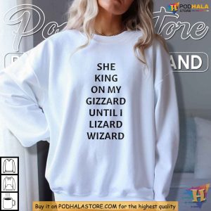 She Lizard on My Gizzard Funny Absurd Shirt for Whimsical Humor Lovers 3