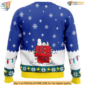 Snoopy Christmas Sweater Peanuts Holiday Clothing Perfect Christmas Gift 2