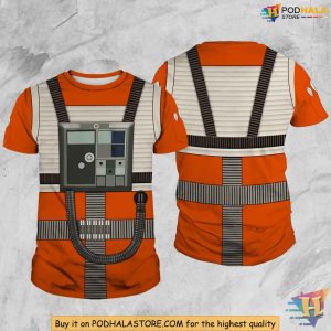 Star Wars Rebel Pilot 3D Hoodie Luke Skywalker Full Print Cosplay Shirt 3